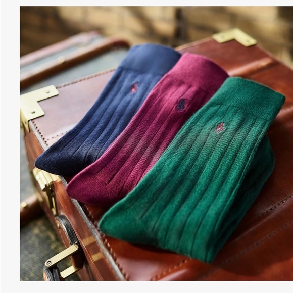 POLO RALPH LAUREN  Soft antimicrobial comfort fit reinforced Heel ,Toe
Socks - Picture 8 of 9